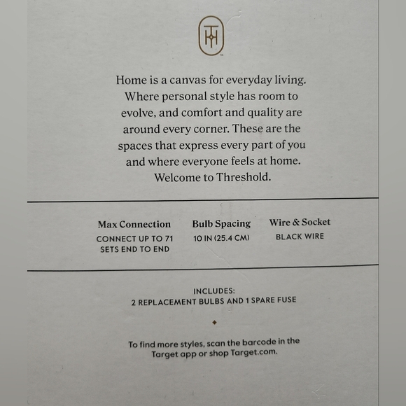 NEW Threshold LED String Lights 10 LIGHTS Outdoor/indoor - Picture 6 of 9